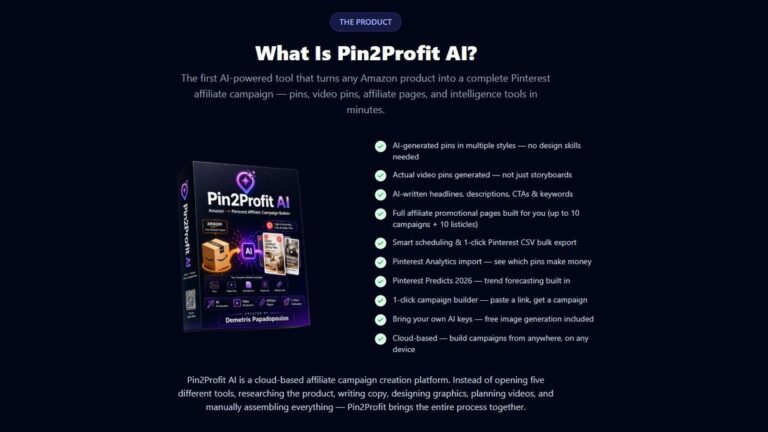 What Is Pin2Profit AI